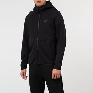 Nike Tech Fleece Men’s Full-zip Size Small Black Hoodie